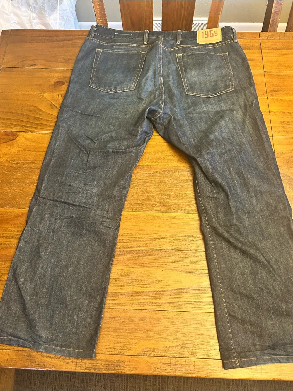 Gap 1969 Standard Fit Dark Wash Jeans Men’s 40x30 Straight Leg 100% Cotton